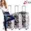 abs+pc aluminum frame trolley case