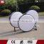 Outdoor advertising silk printing LED aluminum double side round light box sign