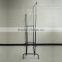 Double Adjustable Garment Display Chrome Rack Telescopic Stand Clothes Drying Black Rail Manufacturer