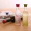 Wholesale soft bottle cork with customer logo silicone bottle stopper
