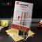 a5 size clear acrylic brochure holder with name card box