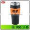 14oz food grade insulated thermal coffee mug with screw lid lid