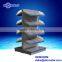 Supermarket Gondola Shelving Display Rack With Wire Basket