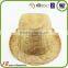 Fashion good quality straw cowboy hat,panama hat,straw fedora hat