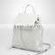 fashion desginer Elegant gray patent PU leather lady backpack