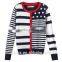 15STC6711 bamboo colorful striped sweater