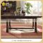 Solid Wood Antique French Rectangle Style Hideaway Dining Table and Chair Set