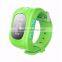 2016 Hot Selling Cell Phone Smart Watch GPS Tracker Smart Kids Q50 Children Wristwatch with Remote Monitor