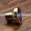 Gold Zinc Alloy Light Blue Cabinet Glass Crystal Knobs