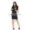 Pretty steps 2015 GZ clothing long sleeves black winter formal evening dresses design 2015 for women