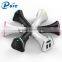 CE FCC RoHS output DC 5.2A high quality 3 usb car charger with blue LED indication, intelligent chip
