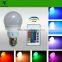 E14 E26 E27 B22 Color Changing LED Bulb Light with 24keys remote control