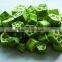 Freeze-dried foods of okra
