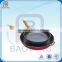 Japanese colorful enamel coated cast iron cookware with wooden handles