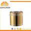 24/410 Aluminum gold/sliver press disc top cap for cosmetic bottle