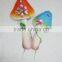 2015 newest garden stakes metal stakes for garden decoration mushroom stakes mushroom garden stakes garden picks metal mushroom