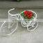 Wrought iron vintage bicycle flower stand