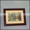 Eco-friendly home small black wide decorative love wooden photo frame