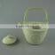 Cream ceramic tea pot with cheap price in stocked
