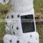 Resin dog animal shaped solar lights outdoor garden
