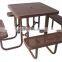 Outdoor Metal Assemble Table And Chairs