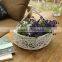 Flower hanging decorative wicker basket for home decor