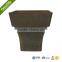 black square plastic flower pots