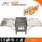 outdoor camping stainless protable charcoal and gas bbq stove with carry bag
