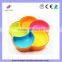 5 Compartment Round Tray With Locking Lid