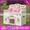 2016 new design preschool home play wooden strawberry kitchen set for toddlers W10C148