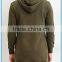 Men's French Terry Zipper Up Longline Hoodie