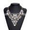 Luxury crystal gems women collar necklace jewelry