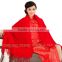 CX-B-P-41F New Product Noble Cape Brand Name Shawl Hand Made Wholesale Cashmere And Rabbit Fur Trim Cape