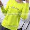 Custom label printing 100% cotton women hoodies