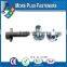 Taiwan #9-15 x 2" Hex Unslotted Hex Washer Head Zinc Self-Piercing Point Bi-Metal Sheet Metal Screw with Hex Double Lock Washer