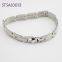 Stainless Steel Alloy Fashion Charm Bracelet Silver Plated