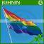 Fast Delivery cheap Custom polyester printed rainbow flag