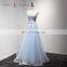 A17AL0004 sweetheart with belt light up prom dress women luxury light blue dress long