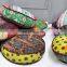 Patchwork Multi Ottoman Pouf Cover Round Patchwork Ottoman Pouf Cover