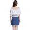 2017 European Lady Mini Skirt,Wholesale Sexy Girl Mini Skirt,Fashion Design Denim Micro Mini Skirt
