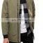 2017 Latest Fashion Men Longline Bomber Jacket Wholesale