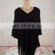 wholesale handmade knit wool sweater designs korean stock V-vest ponchos