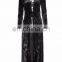 Gothic Punk Rave black longsleeve velvet dress-jacket Y-735