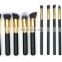 Hot selling wholesale 10 makeup brush set ten make-up brush kit colour makeup tools 5 big m 5 small brush