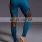 women blank plain mesh design seamless yoga pants no panties