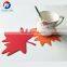 Heat Resistant Cup Mat Silicon Cup Coaster Maple Leaf Tea Coaster