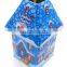 Christmas house shape metal food storage gift containers box