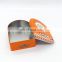 rectangular tin cookie box metal tin container for food package
