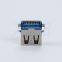 Fish fork foot square without curling female Straight edge SMT USB 3.0 connector
