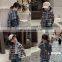 6356 Fashion kids clothes baby girl  long sleeved cotton casual plaid shirt